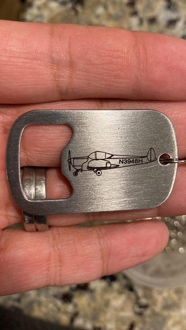 Stainless Steel Bottle Opener/keychain Cessna Piper Vans Etsy