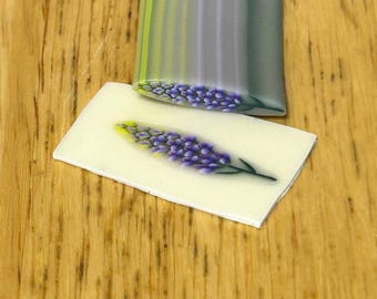Rohe Polymer Clay lila Lupinen Cane