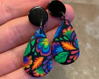 Polymer Clay Canework Ohrringe