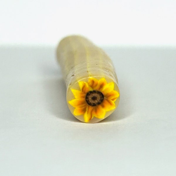 Small Sunflower Polymer Clay Cane