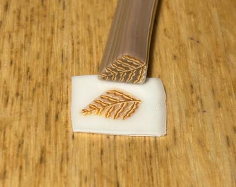 Raw Polymer Clay Gold  Color Fern Cane