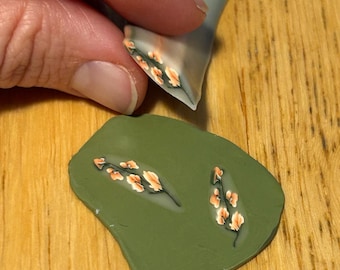 Raw Polymer Clay Orange Kugel Malvencane