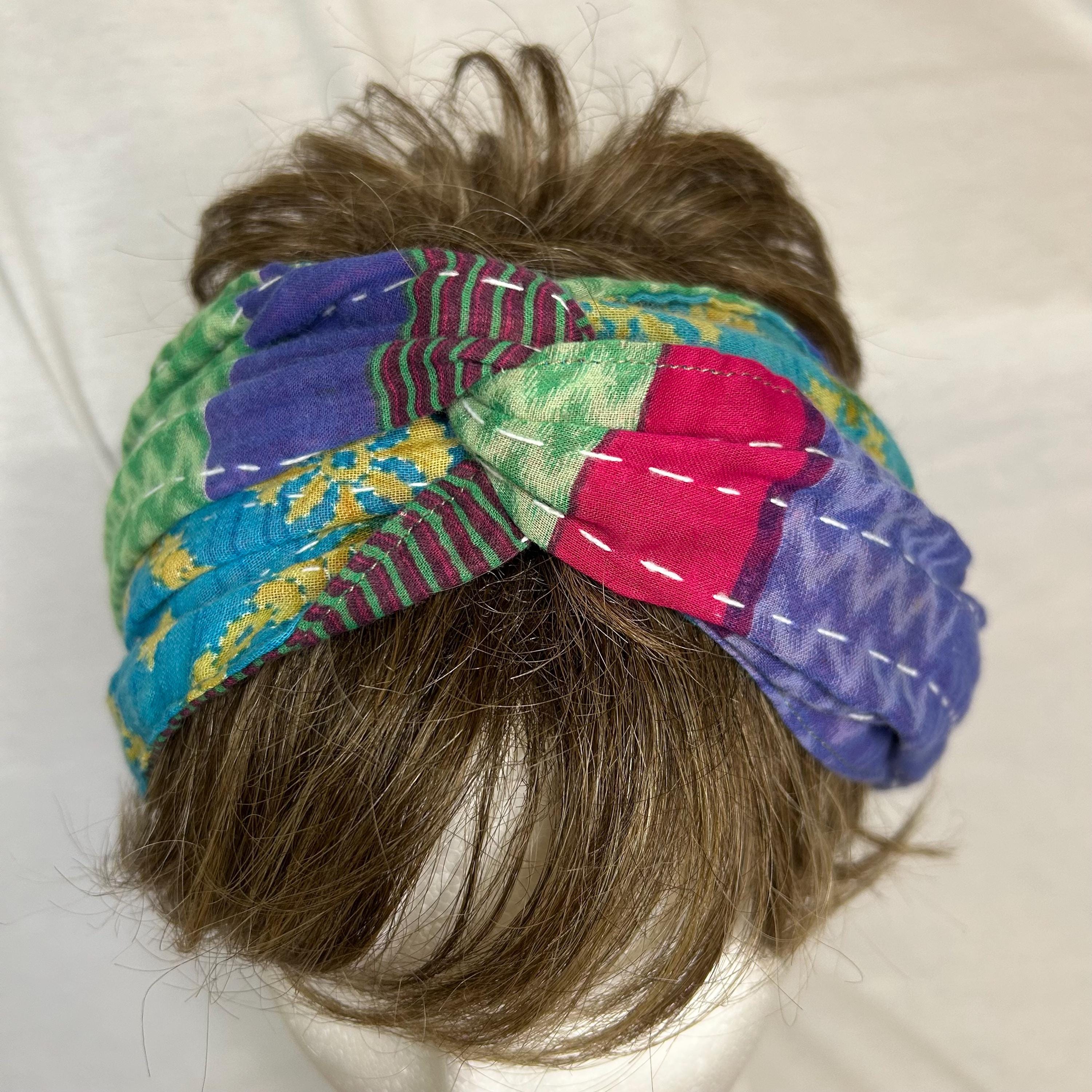 Kantha Headwrap Skinny Scarf (M) - Etsy display picture 2