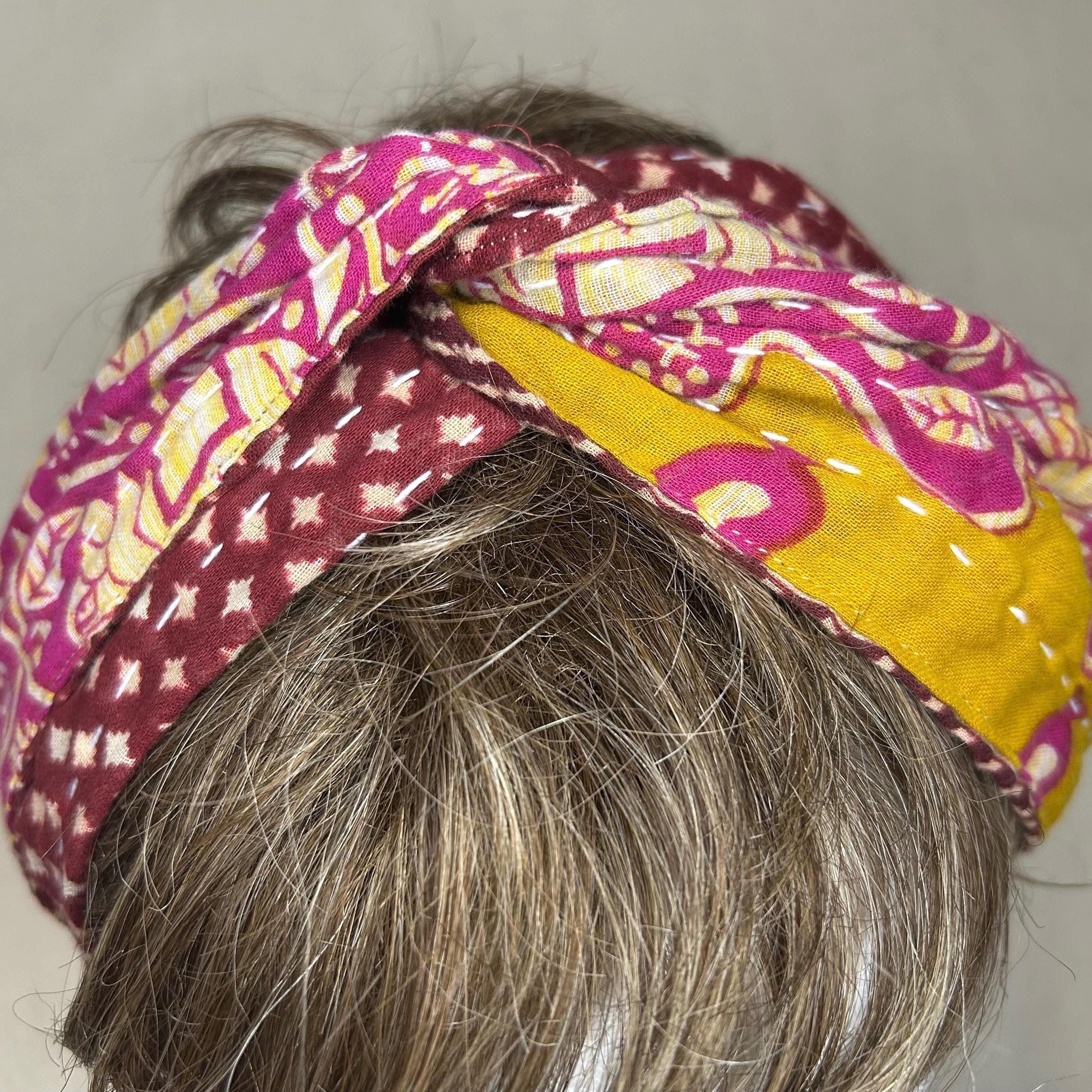 ✨ Gorgeous Handmade Kantha Headband Set ✨ Head Wrap Tutorials – Kantha Bae main image 4