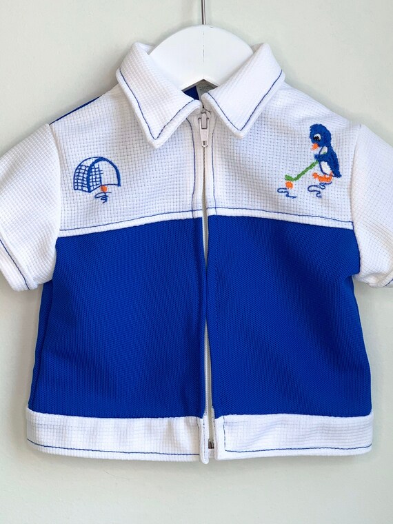Vintage 70’s Penguin Embroidery Shirt Jacket - App