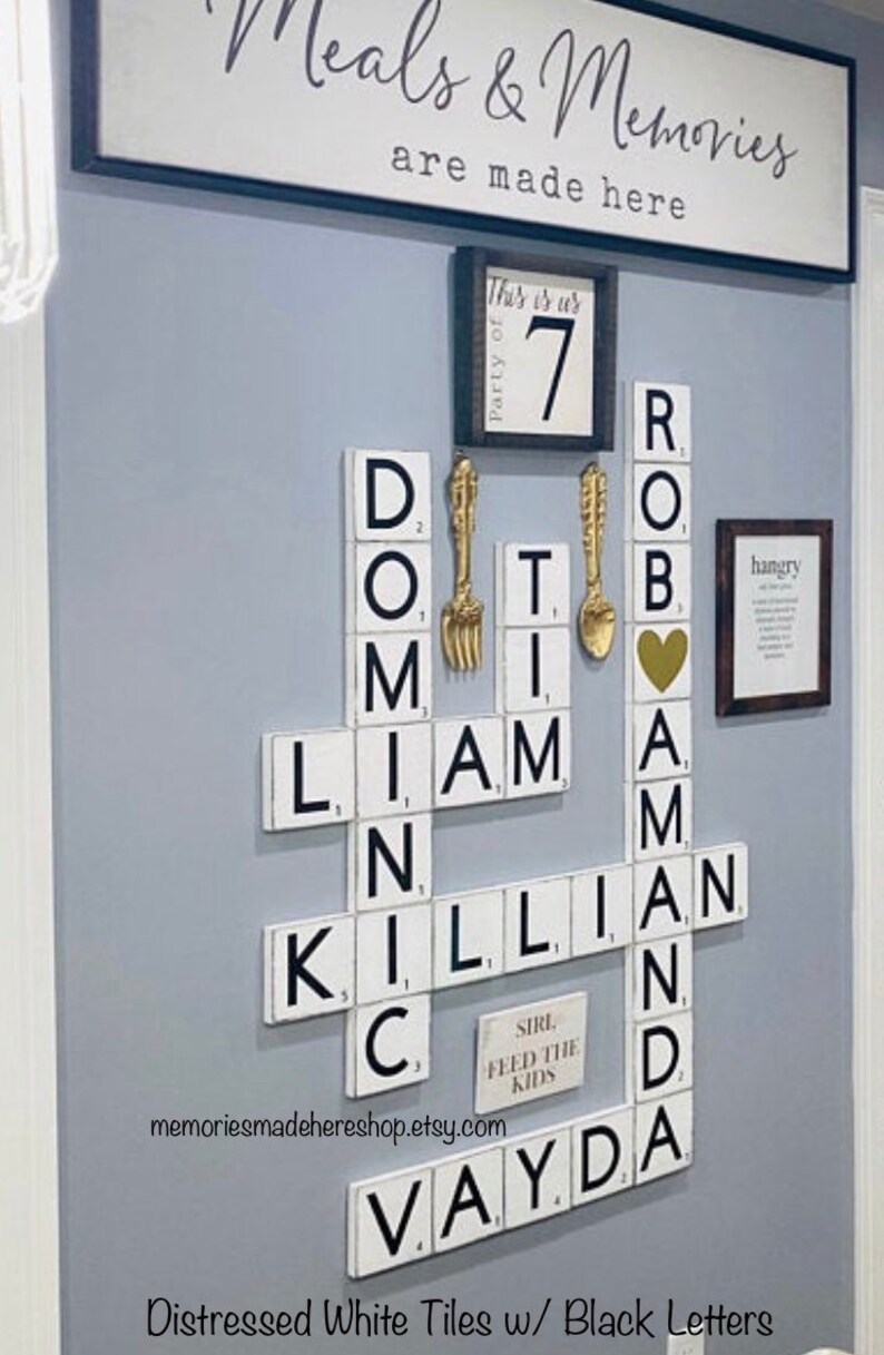 Scrabble Tiles for Wall Large Scrabble Tiles Scrabble Tiles Etsy