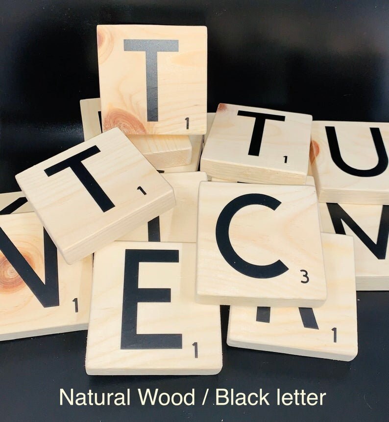 Scrabble Tiles for Wall Large Scrabble Tiles Scrabble Tiles Etsy