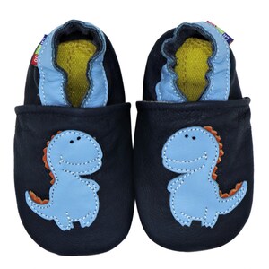 Zapatos Bebé Carozoo Baby Suela Goma. Zapatillas de cuero para niños para interior y exterior. Zapatos antideslizantes para niños pequeños Niñas Niños Stego Dark Blue OD