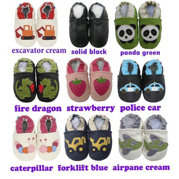 Carozoo Bestseller: Leren babyschoenen met zachte zool, peuterslipper, prewalker-schoenen voor kinderen, pantoffelsokken voor jongensmeisjes, babyshower