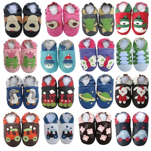 Clearance Carozoo Soft Sole Leather infant baby shoes Toddlers kids Shoes Slippers Girls Boys