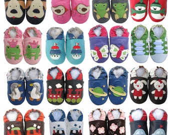 Carozoo – chaussures en cuir à semelle souple pour bébés, pantoufles pour enfants en bas âge, filles et garçons, liquidation