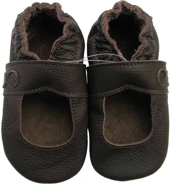 Carozoo Toddler kids Leather Soft Sole Shoes infant Baby Slippers