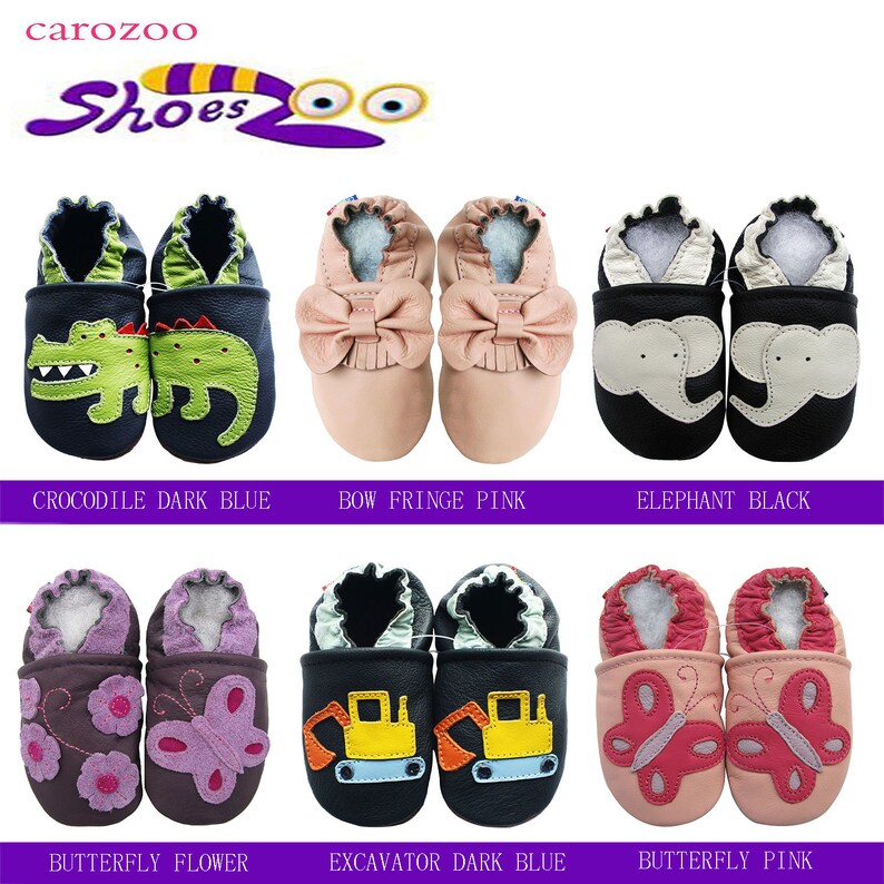 carozoo T-Rex brown 12-18m soft sole leather baby shoes