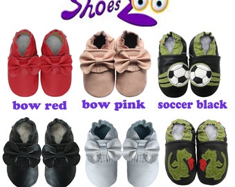 Carozoo Bow Fringe Soft Sole Leather Toddler Shoes/Moccasins/Slippers/Booties, Baby Shoes for Girls, First Birthday Shoes