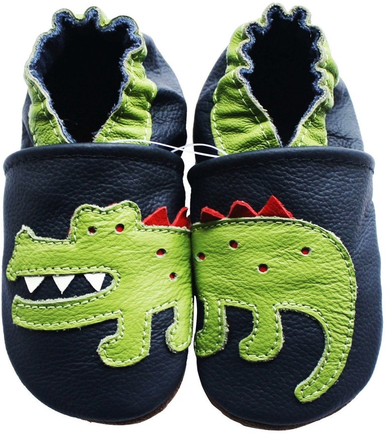 BEST SELLERS Carozoo Baby Soft Sole Baby Kid Indoor Leather Shoes slippers socks booties moccasins girl boy cuir leather crocodile dark blue