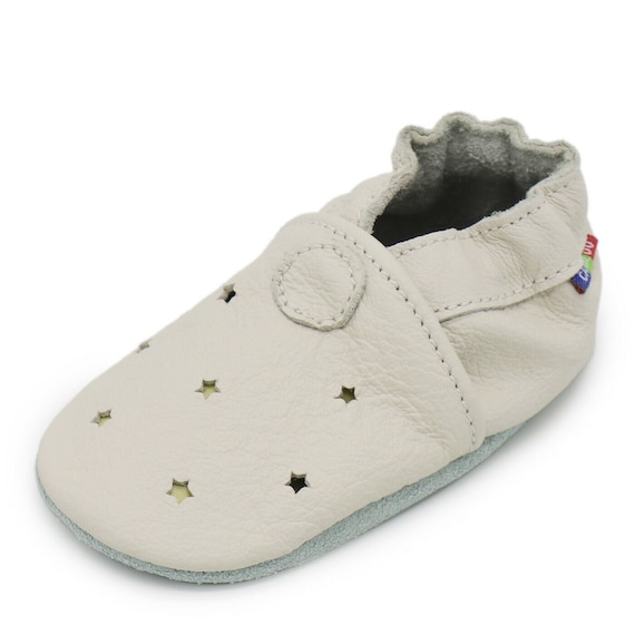 carozoo pink heart 18-24m S soft sole leather baby shoes