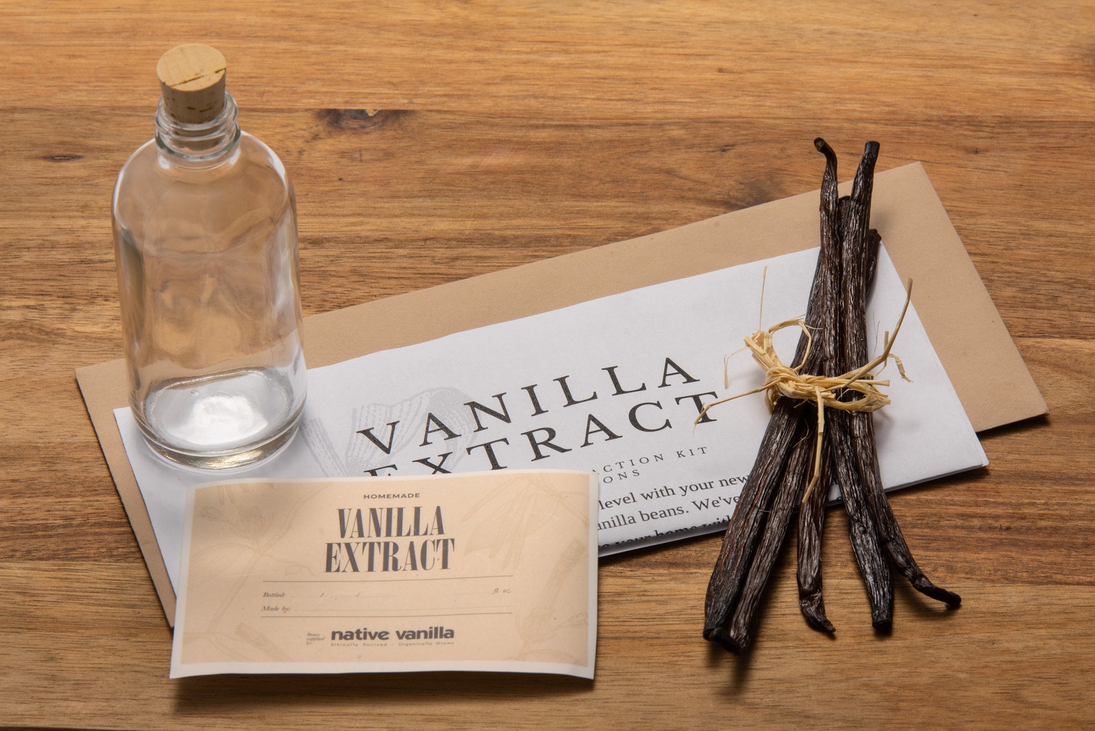 Homemade Vanilla Extract Kit Native Vanilla Etsy