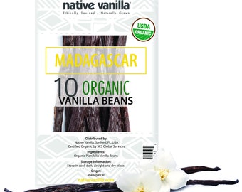 Organic Madagascar Vanilla Beans