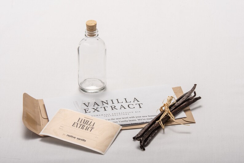 Homemade Vanilla Extract Kit Native Vanilla Etsy