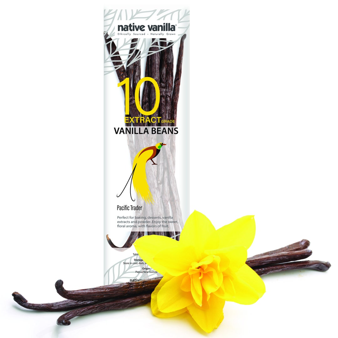 Tahitian Vanilla Beans Grade B Native Vanilla Etsy
