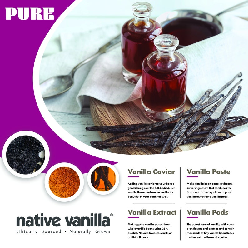 Vanilla Beans Whole Pods Extract Grade Native Vanilla Etsy