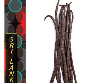 Sri Lanka Gourmet Vanilla Beans - Grade  A | Native Vanilla