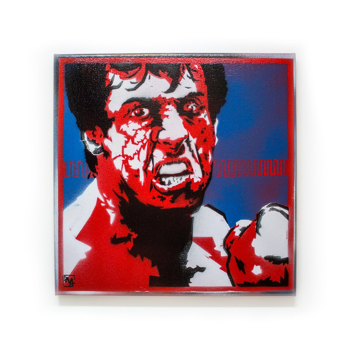 Rocky Balboa Spray Paint Wall Art Original Stencil Painting | Etsy