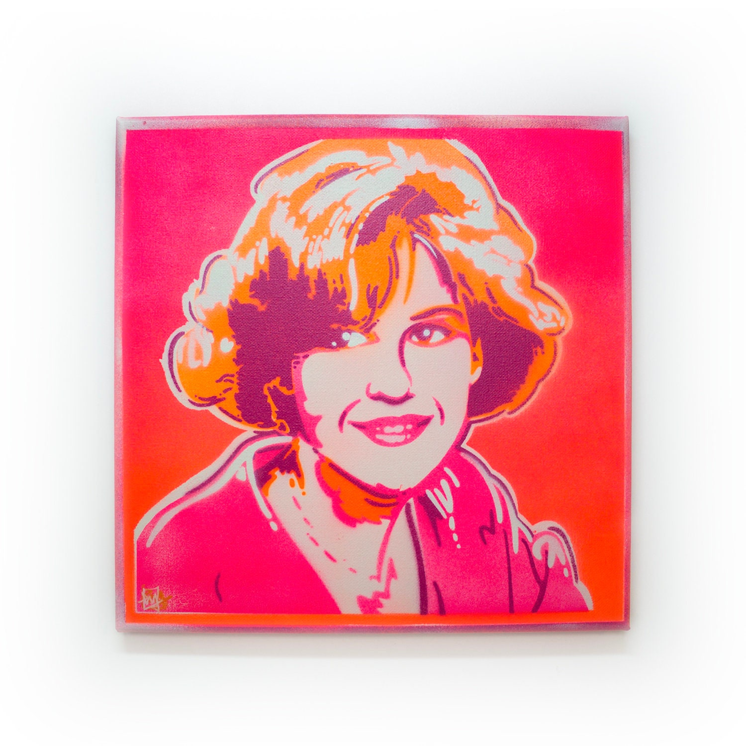 Custom Spray Paint Stencil Portrait 12 X 12 Etsy
