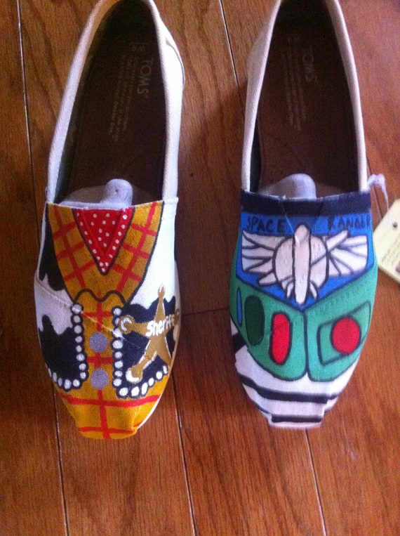 Toy Story Painted Tom Shoes Etsy UK