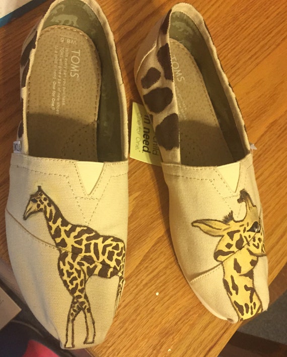 Giraffe Toms Shoes | Etsy