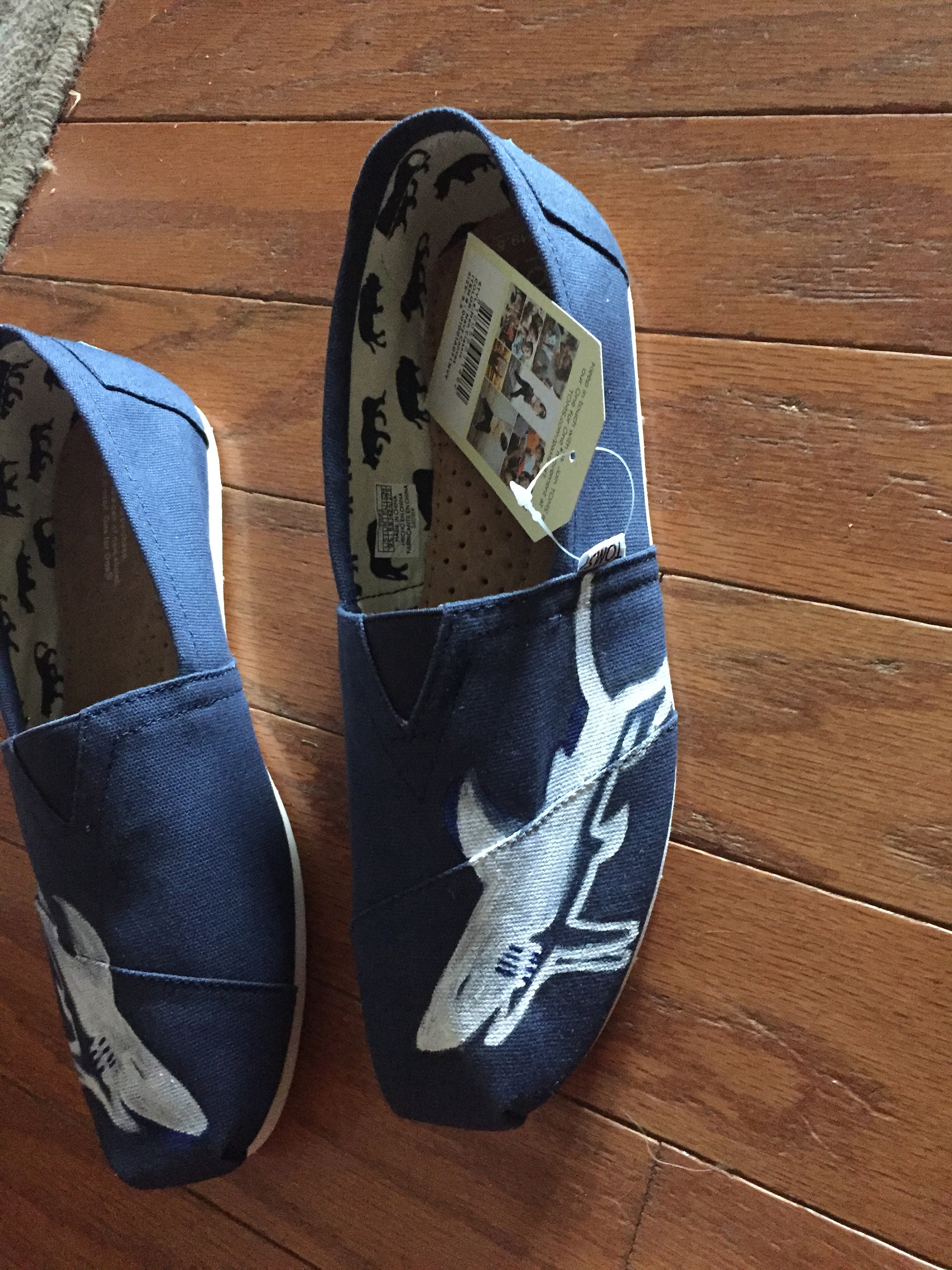 Zapatos pintados a medida de tiburón Etsy