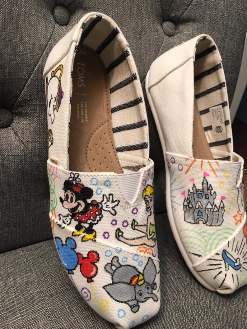 Disney Toms Shoes Etsy