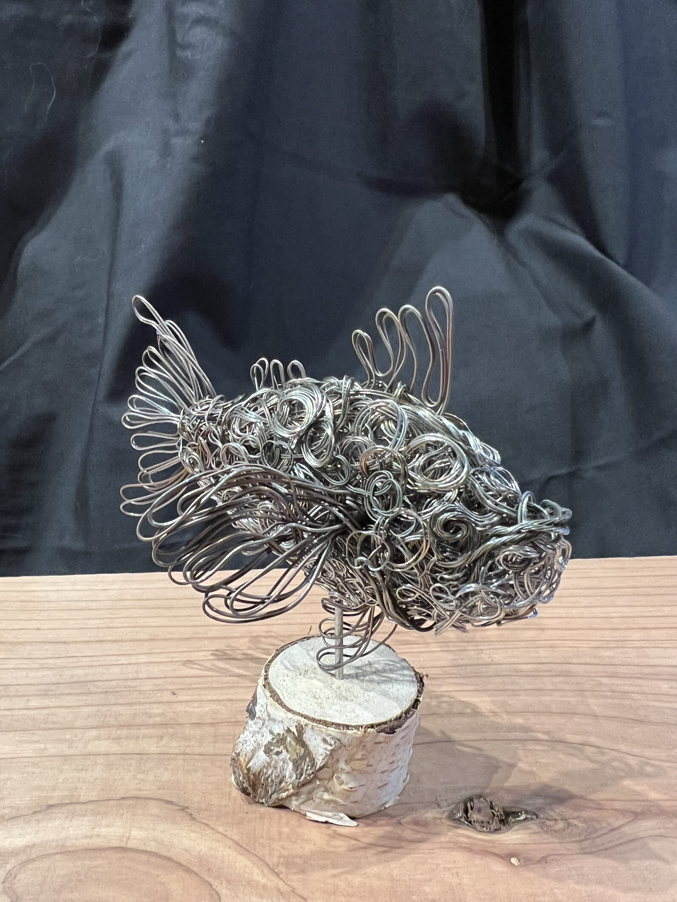 Buy Gold Fish, OOAK Fish Sculpture, Unique Wire Art, Gift for Him