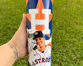 Houston Astros Tumbler - Astros Jeremy Pena - Custom Tumbler - Baseball Tumblers - Sports Cup - Jeremy Pena MVP - World Series Champs