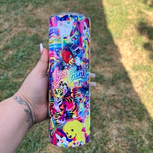 Lisa Frank - Rainbow Tumbler - Colorful Cup - 90s tumbler