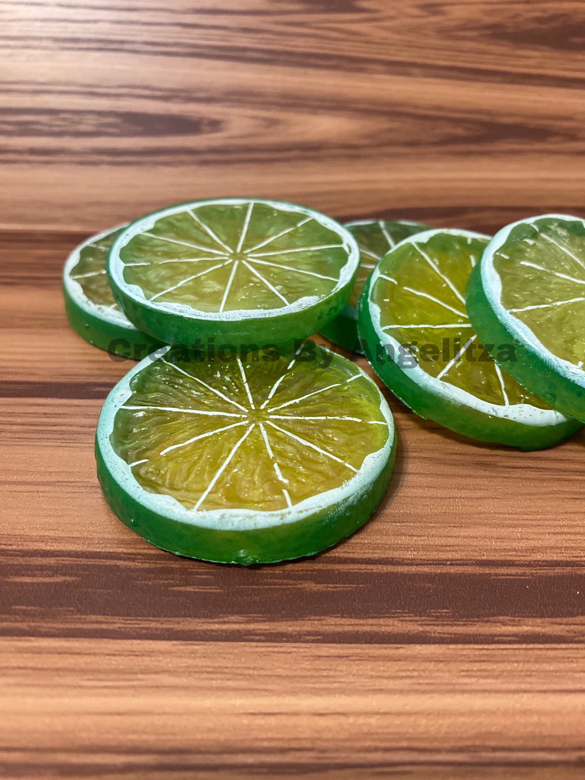 Citrus Limes Artificial Lime Slice Realistic Looking Fake Etsy