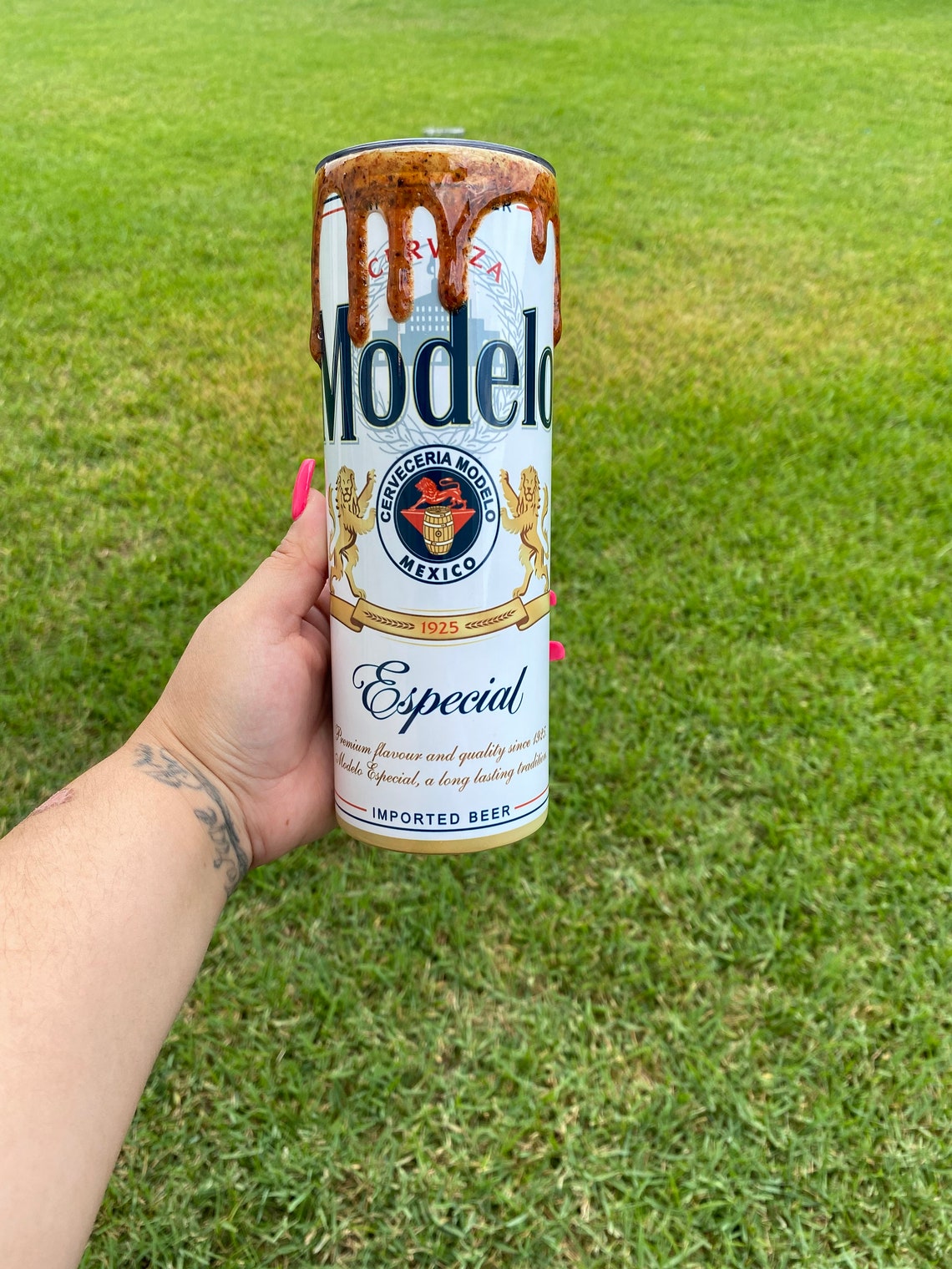 Chamoy Dip Beer Tajin Chamoy Rim Tumbler Beer Tumbler Etsy