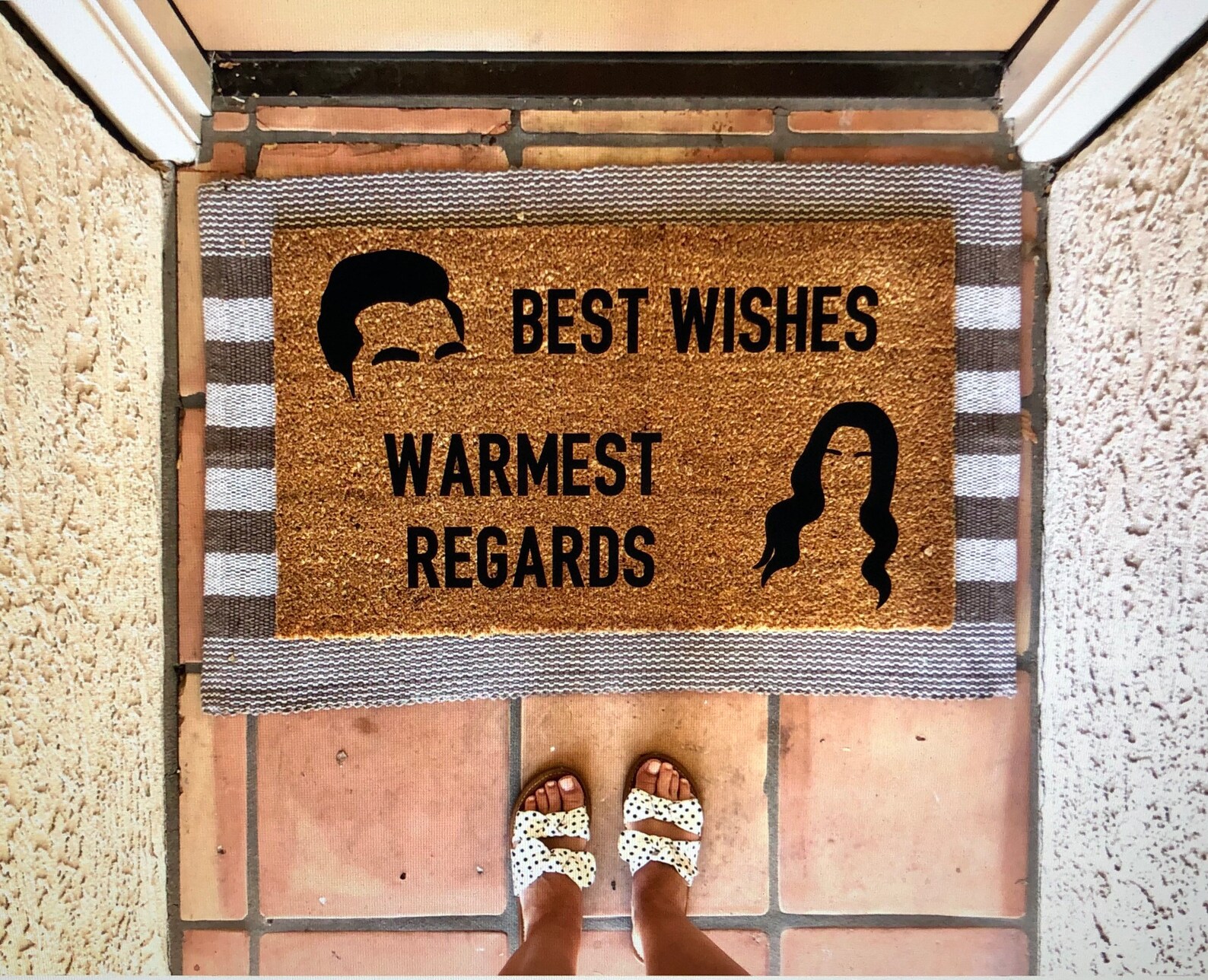 Best wishes warmest regards schitts creek funny doormat Etsy