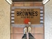 Here we go brownies regular font doormat 