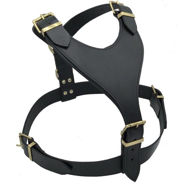Leather Dog Harness Etsy