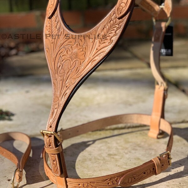 Leather Dog Harness Etsy