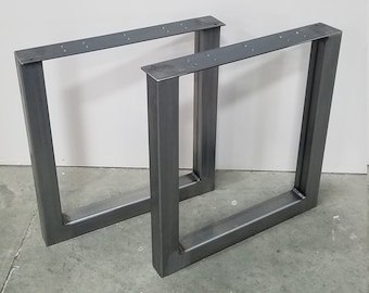 Patas de mesa de acero de metal en forma de U, estilo industrial moderno, de 5 x 5 cm