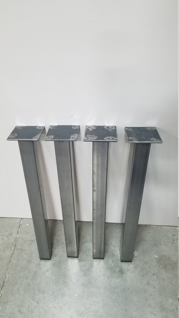 2x2 Metal Tube Table Legs Set of 4 Etsy