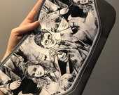 Crossbody fabric vinyl