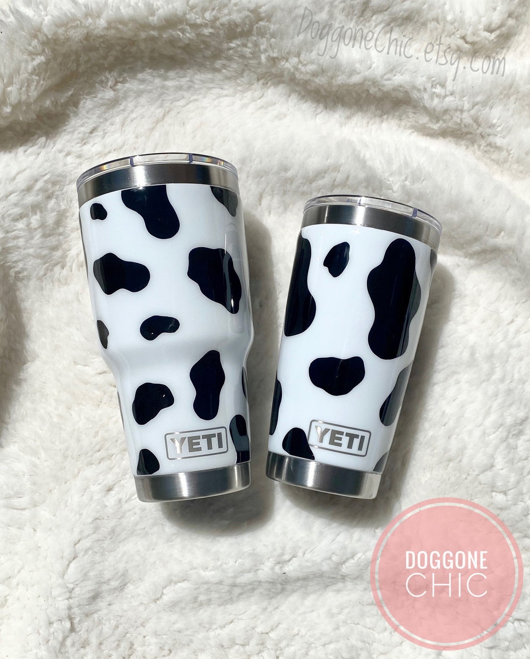 Cow Print Epoxy Yeti Tumbler, Yeti Tumbler, Cowhide, Cow Spots