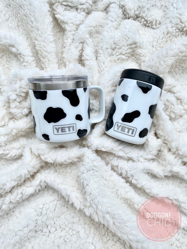 Cow print yeti tumbler / Yeti tumbler / Cowhide / Cow ...