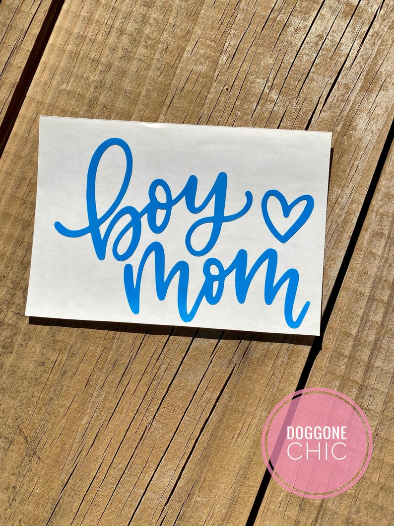 Boy Mom Vinyl Decal Mom of Boys Boy Mama Car Sticker Etsy