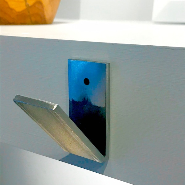 Modern Industrial Contemporary Robe and Towel Wall Hook_Brushed Steel_Easy Installation