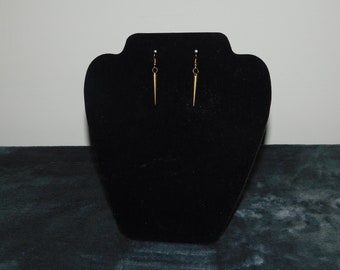 Gold Spike Dangle Earrings