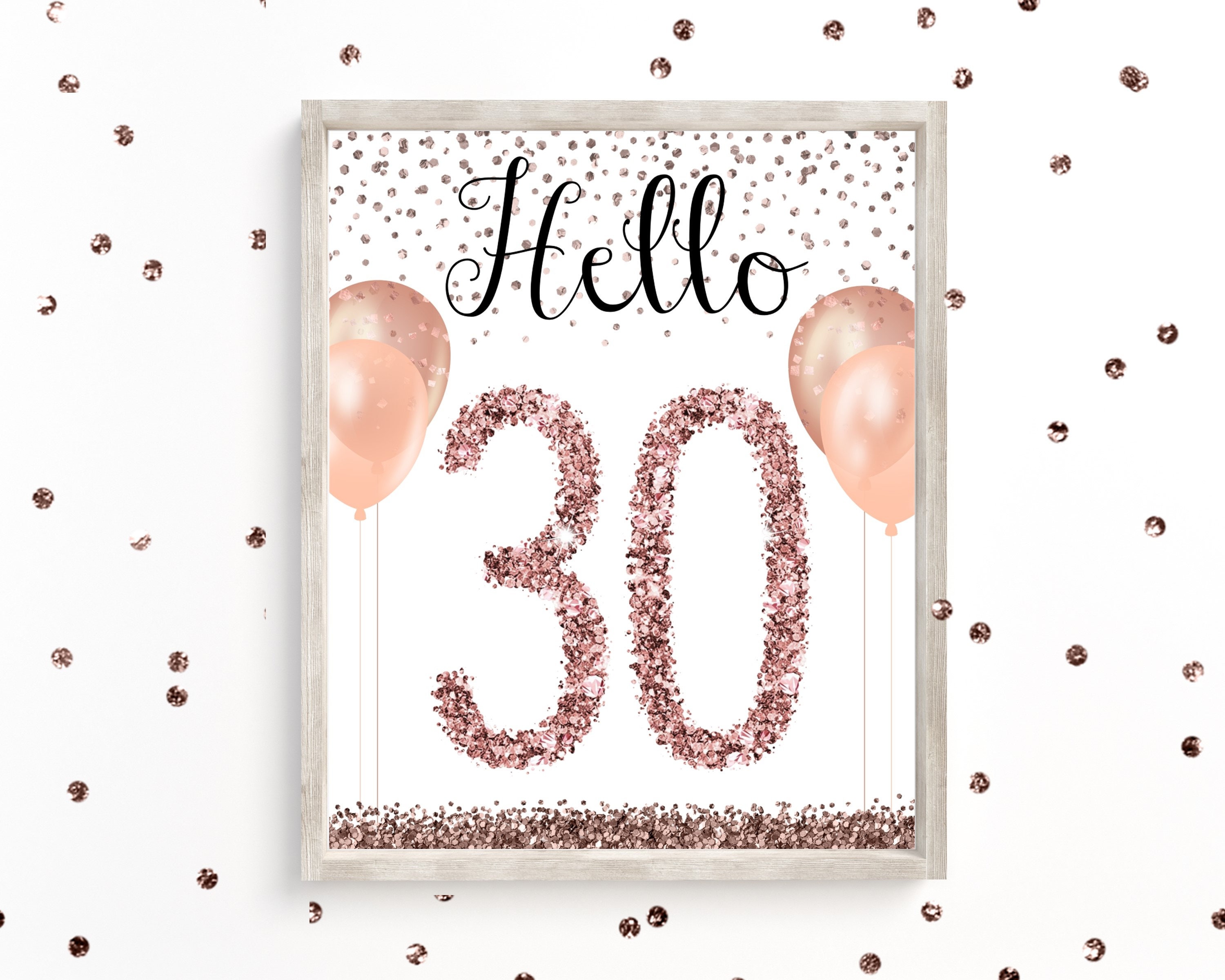 Printable Hello 30 Sign 30th Birthday Sign Printable 30th Etsy Printable Hello 30 Sign 30th Birthday Sign Printable 30th Etsy